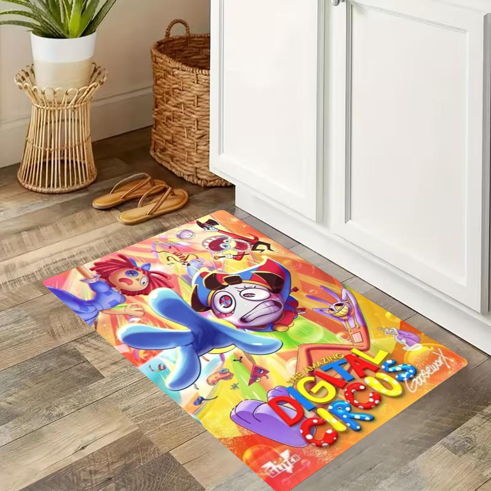 Digital Circus Nonslip Kitchen Mat Floor Carpet Rug For Indoors Outdoors Home Decor Room Supplies Spring Decor