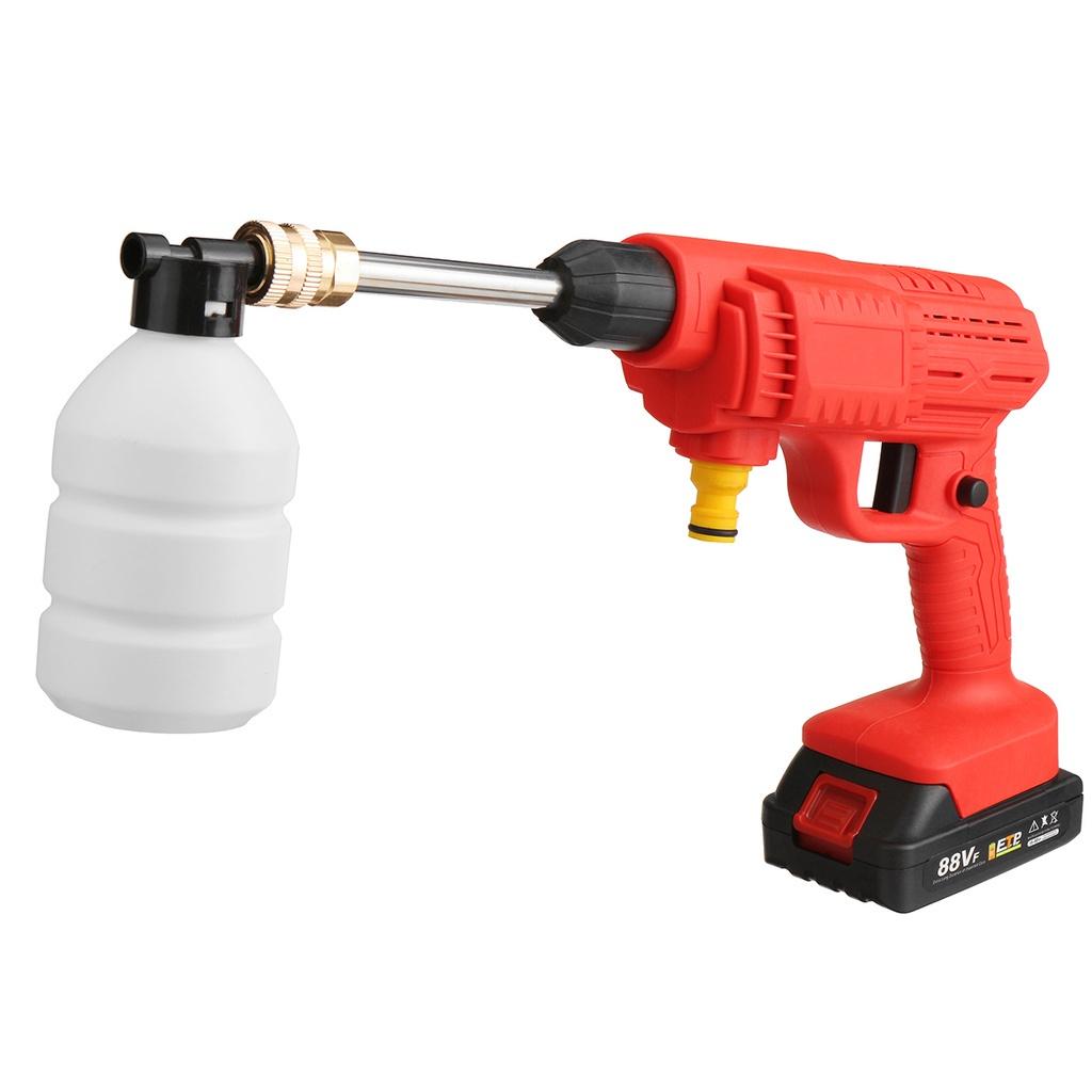 900W 88VF High Pressure Cordless Washer Spray Water Gun With 15000mAh Battery Car Wash Cleaning Machine for Makita 18V