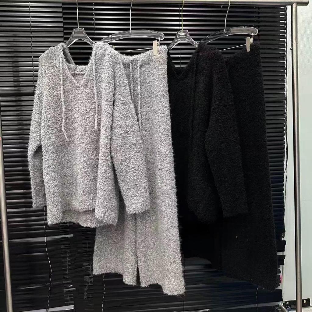 Damen Kapuzenpullover Set Herbst/Winter 2025: Nischen-Design, Lässiger Stil, Lockere Passform, Weicher Stoff
