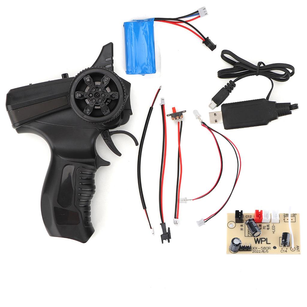 2.4G Remote Control Transmitter RC Car Vehicles Parts Kit Fit for WPL (With Battery)