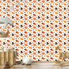 Autumn wallpaper white, cream, peach and gold 50x1000