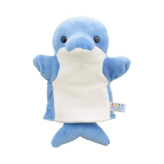 PUPPET COLLECTION MARINE Dolphin Hand Puppet Blue Small