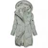 Women Mid Length Hooded Puffer Coat Fleece Lined Drawstring Waist Winter Outerwear
