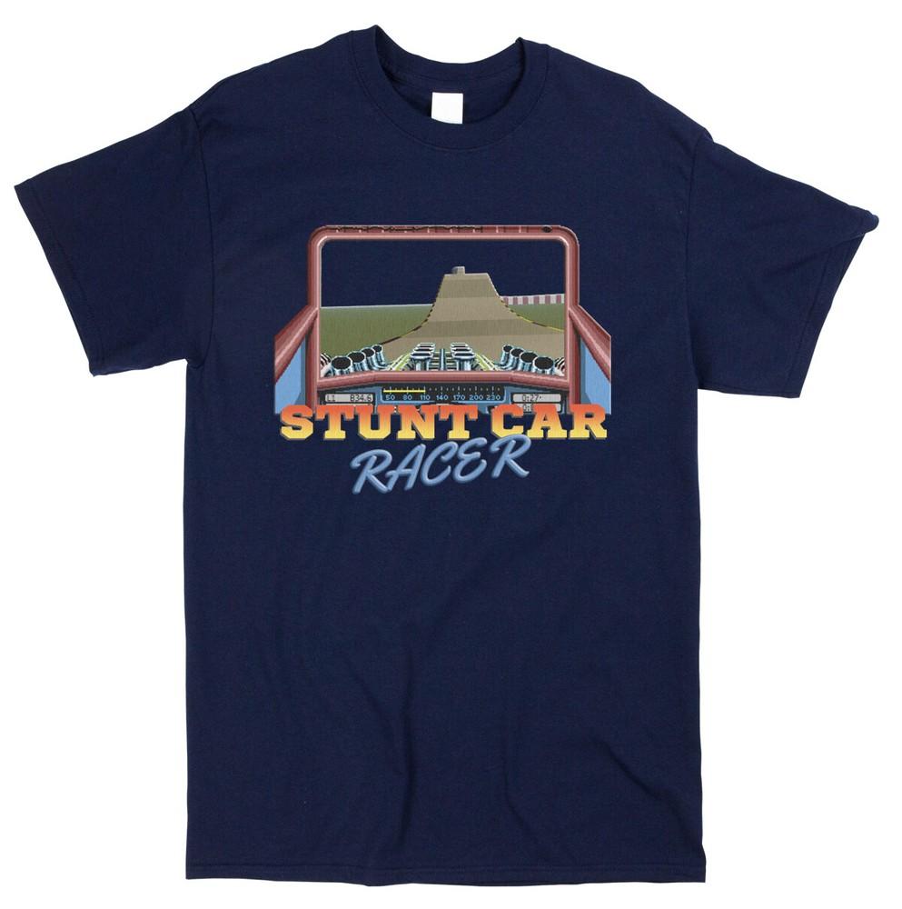 Stunt Car Racer T-shirt Retro 80s Gaming Arcade Game Classic Cult Fan Tee XXXXL