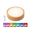 Glowing Drink Coaster with USB Rechargeable Design, Round LED Cup Base for Dining Tables, Coffee Bar, and Cafes
