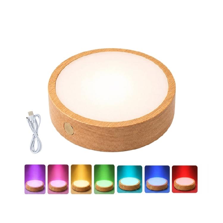 Glowing Drink Coaster with USB Rechargeable Design, Round LED Cup Base for Dining Tables, Coffee Bar, and Cafes