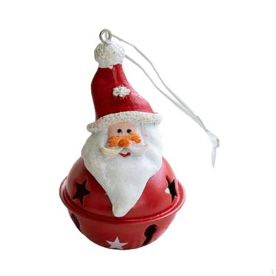 Christmas Bell Hanging Ornament Iron 5cmx8cm Xmas Resin Figurine