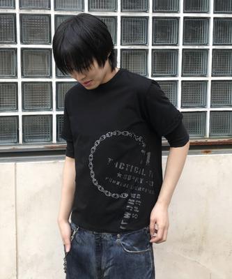 Gicheol Low Chain T-Shirt (Black)