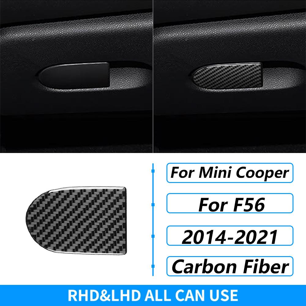For Mini Cooper F56 2014-2021 Carbon Fiber Central Console Wheel Speedometer Air Outlet Panel Trim Set Car Accessories Sticker