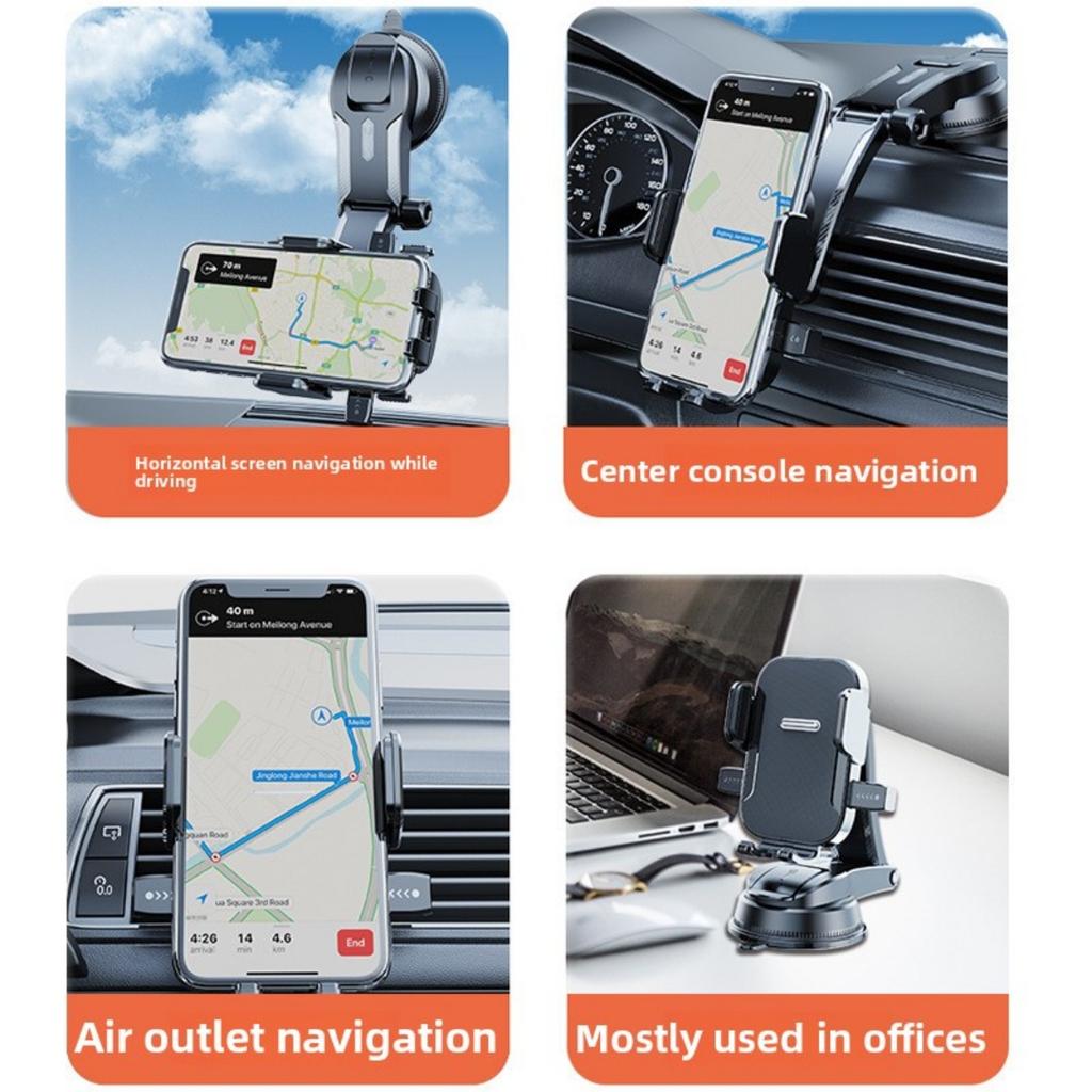 Suction Cup Car Phone Holder, Universal Navigation Bracket for Air Outlet, New Energy Vehicle Supplies