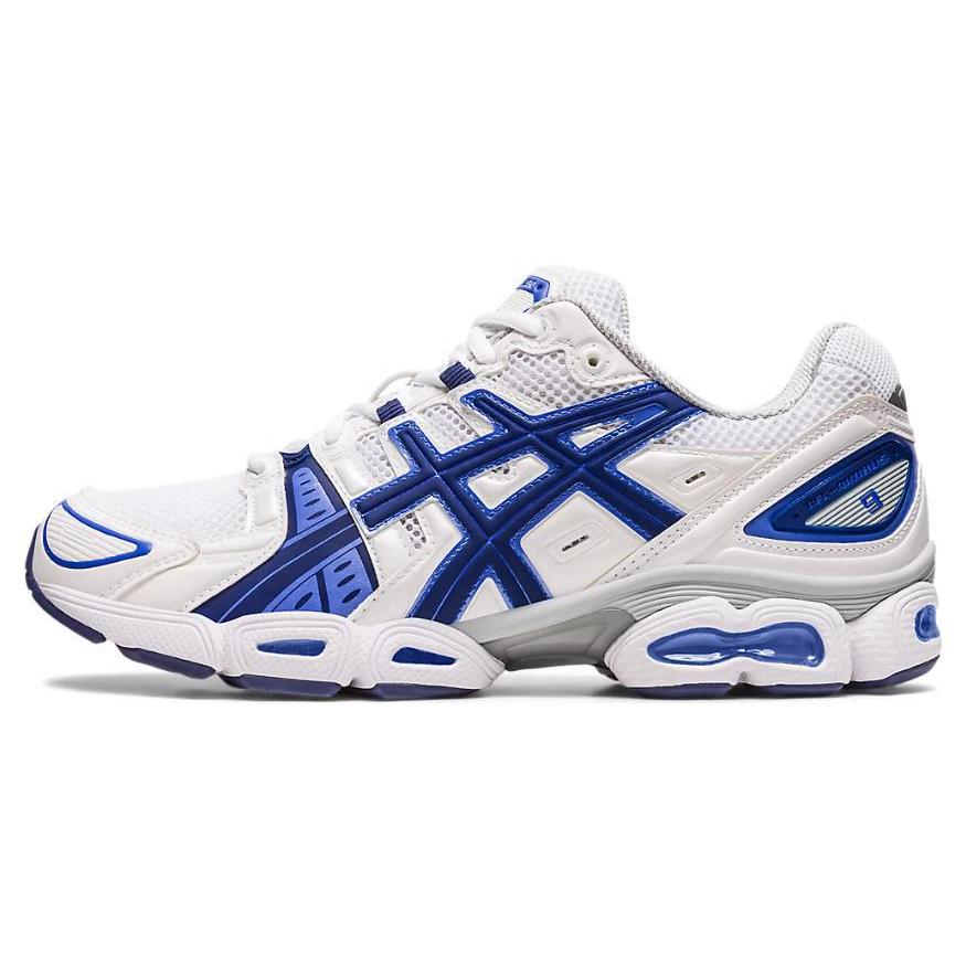 New Asics Gel Nimbus 9 White Indigo Blue
