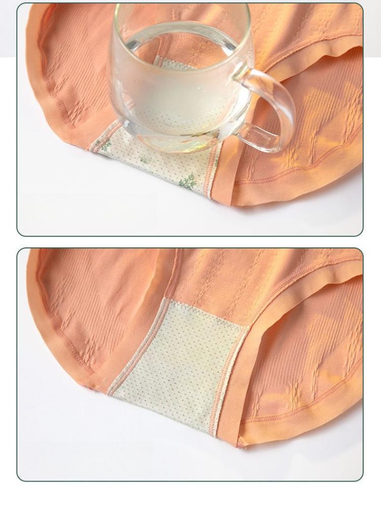 1Pc High-Waisted, Tummy-Control, Hip-Lifting, Shaping Cotton Briefs, Plus Size, Seamless Women's Underwear