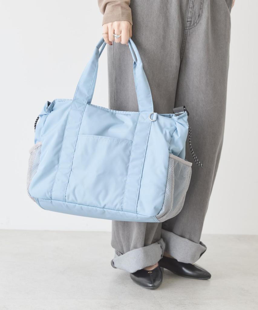 Tote Bag Bag Sax Blue F 2-Piece SetMultifunctional Mother's