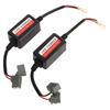 2pcs H1 LED Light Decoder 12V DC Anti Flickering Resistor Decoder for LED Headlight Fog Light