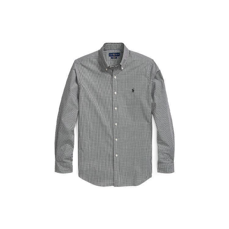 

Рубашка поло Ralph Lauren SS21 свободного кроя с длинным рукавом и вышивкой пони, мужская, серая, MNPOWOV16820453 XL