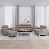 VidaXL Sofa Set with Cushions 4 Pcs, Sofas with Armrests, Furniture Set with Footrest Living Room, 3201551
