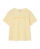 WACKY WILLY Women'S Pigment Semi-Crop Short Sleeve T-Shirt Yellow