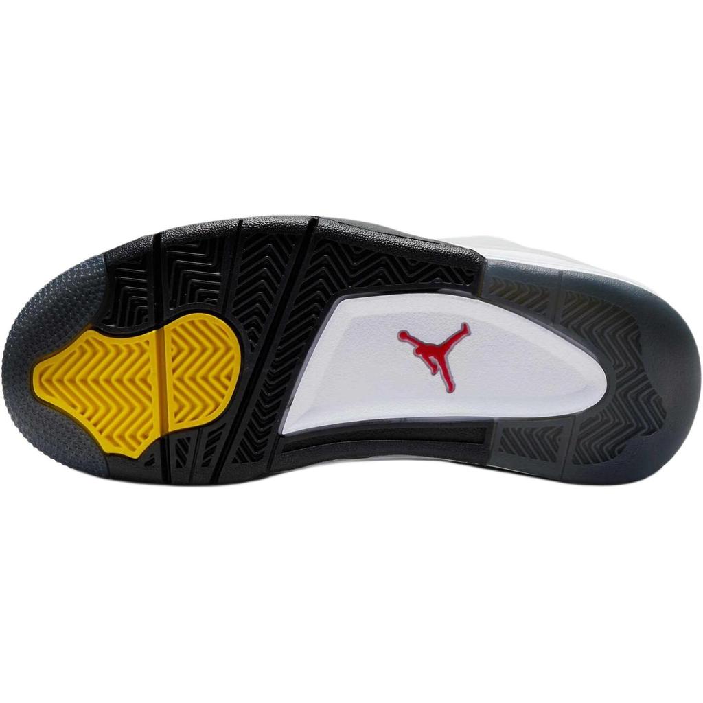 Air Jordan 4 RM Premium GS Motorsports Kids Sneakers White Black Smoke-Grey IB8051-100