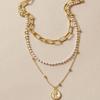 European Fashion Multi-layer Pearl Necklace Choker Sweater Chain