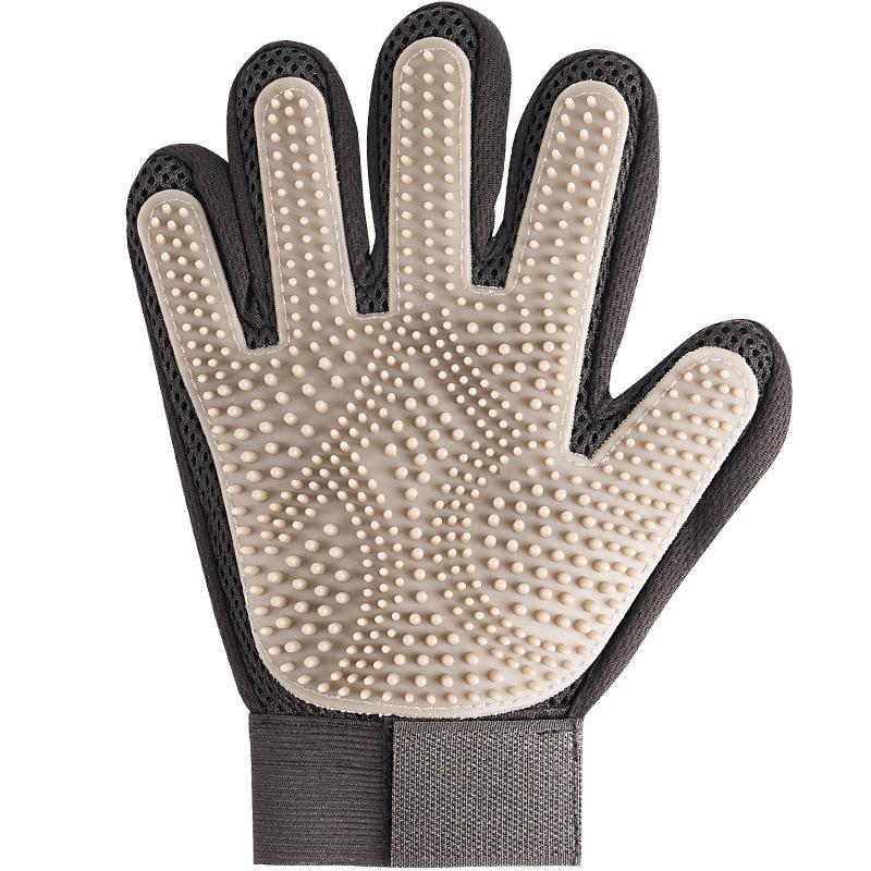 Pet Grooming Glove, Gentle Hair Remover Mitt for Cats & Dogs, Pet Massage Brush for Bathing, Efficient Fur Removal Pet Cleaning