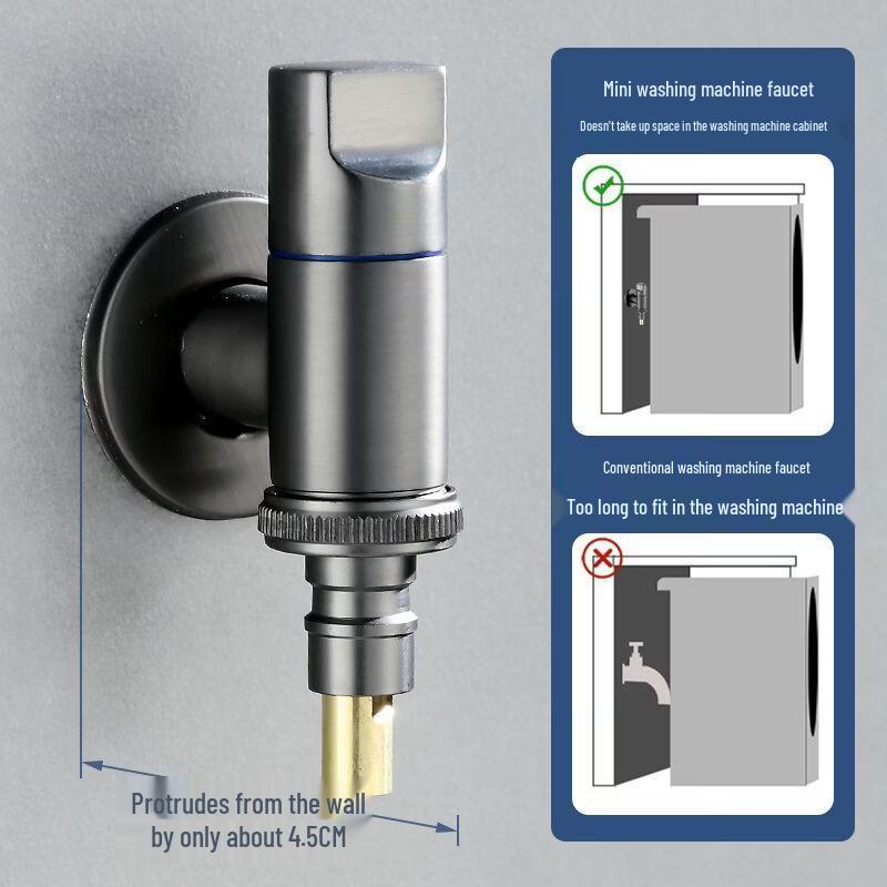 Washing Machine Faucet with Automatic Shut-off Valve