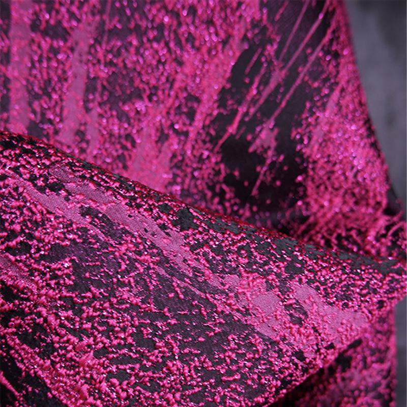 

Abstract Irregular Three-dimensional Grain Pattern Jacquard Texture Fabric for Autumn Winter Clothing Textile Designer Fabric 50x135cm