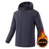 Men's new three-bar velvet cotton-padded jacket, large-size water-proof warm cotton clothes can be printed with OO.