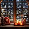 Santa Claus Snowflake Glass Window Decoration Sticker for Christmas Party New Year Home DIY Window Wall Decoration Sticke