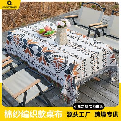 Bohemian Picnic Mat Camping Tablecloth Outdoor Lawn Moisture-Proof Floor Mat Tent Equipment Blanket Thickened