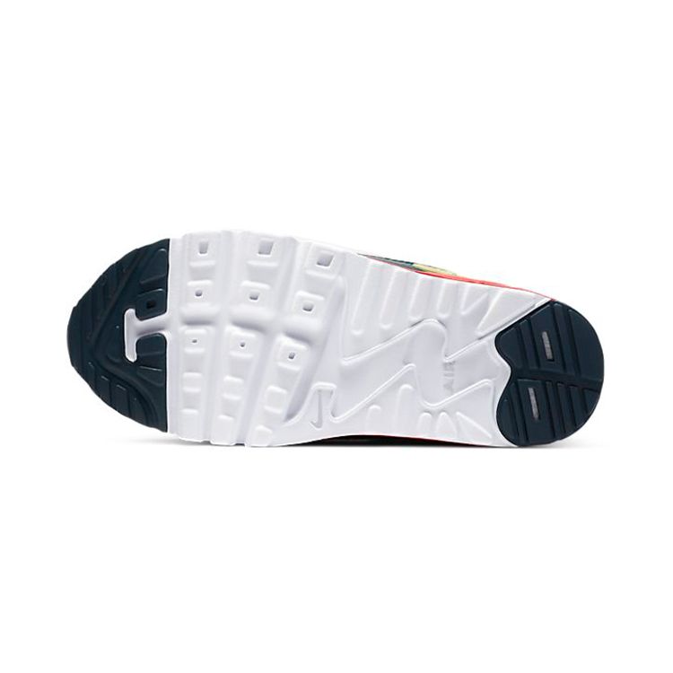 Nike Air Max 90 Retro Vzduchové odpružení Nízké Běžecké Boty Dětské tenisky Černá Červená 881927-023