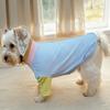 Pet Cat and Dog T-shirt Milk Silk Polyester Fabric Elastic Feel Delicate Dog T-shirt Color Matching Short-sleeved T-shirt