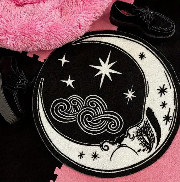 Party Party Living Room Carpet Bedroom Horror Round Eye Carpet Home Decoration Corridor Bathroom Anti Slip Comfortable Carpets