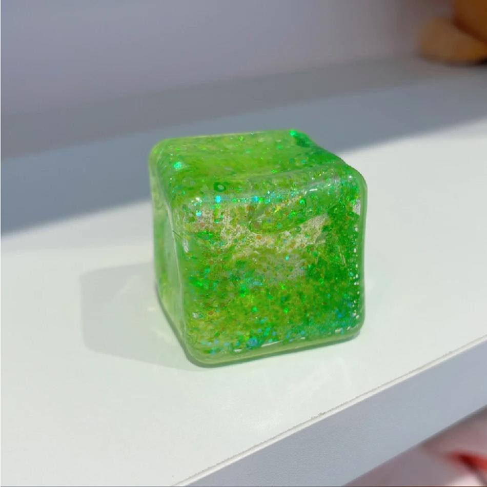 Ice Square Decompression Vent Toy Squishy Stress Ball Squeeze Toys Stress Relief Sensory Toy Squeeze Toys