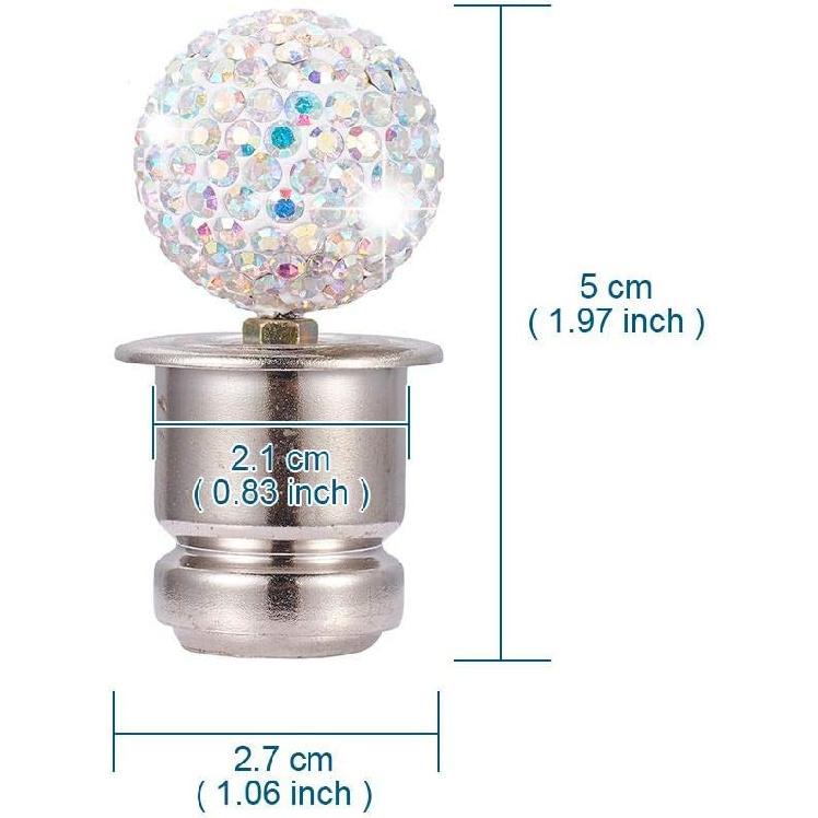 Colorful Crystal Car Bling Rhinestone Car igarette 12V, Fits Most Vehicles