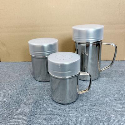 1Pcs Kitchen Tool With Handle Shaker Pepper Sugar Salt Stainless Steel Dispenser