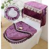 European Style Storage Water Tank Dust Cover Lace Toilet Set Easy To Install Clean Toilet Seat Cushion Non Shedding Seat Mat Beautiful Adorn Supplies