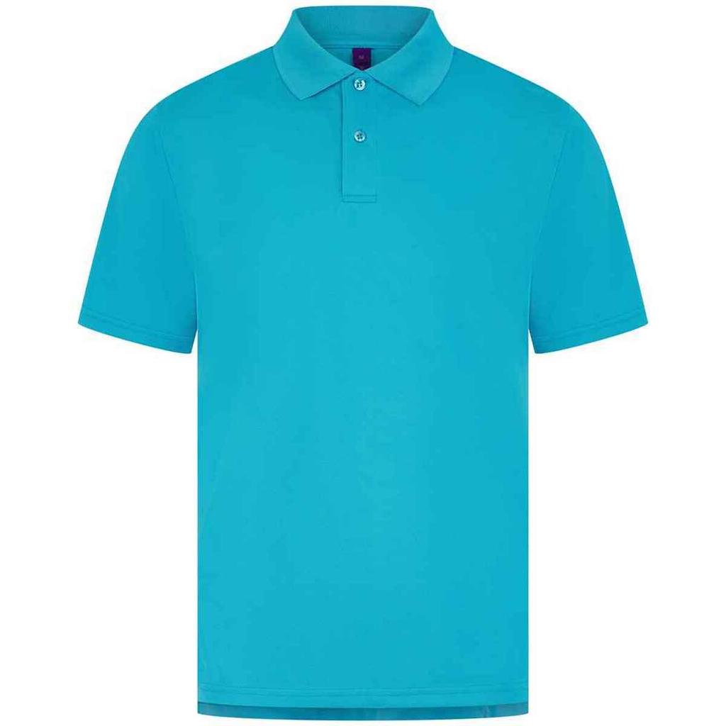 Henbury Mens CoolPlus Moisture Wicking Polo Shirt