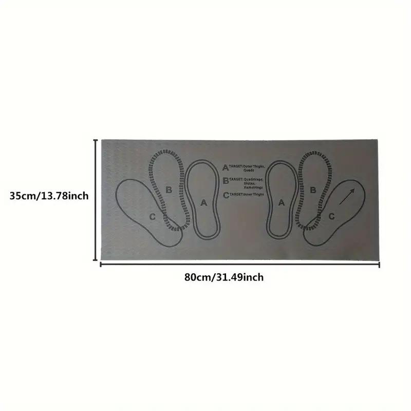 

1 шт. подставка для статического приседания и подушка для глубокого приседания для улучшения упражнений на ягодицы-эффективно поднимает ноги и ягодицы, идеально подходит для йоги, пилатеса и спорта 80*35CM серый