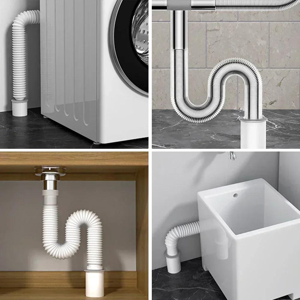 Dish Bathroom Drainer Kitchen Drain Trap Sink Drains Filter Sewer Tub Cover Home Drainage Projects Siphon Accessories Bathtub