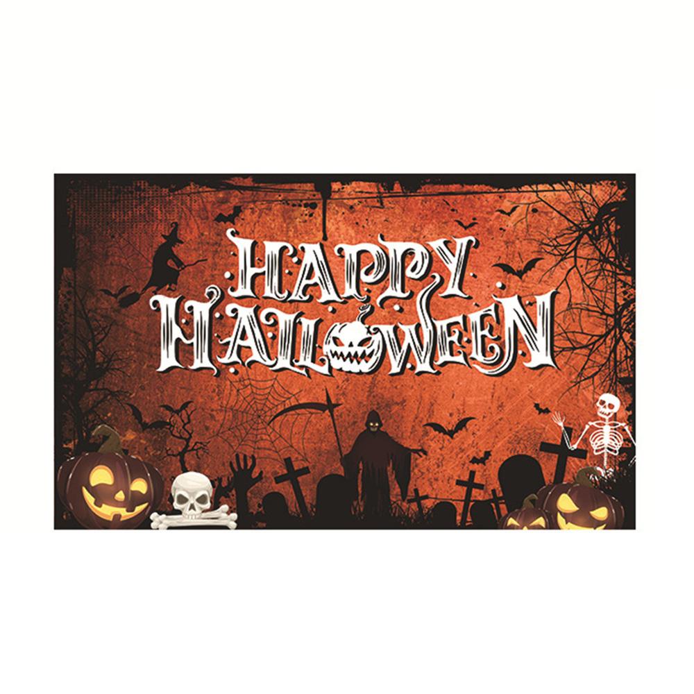 Halloween Tapestry Wall Hanging Skeleton Pumpkin Ghost Backdrop Party Decoration