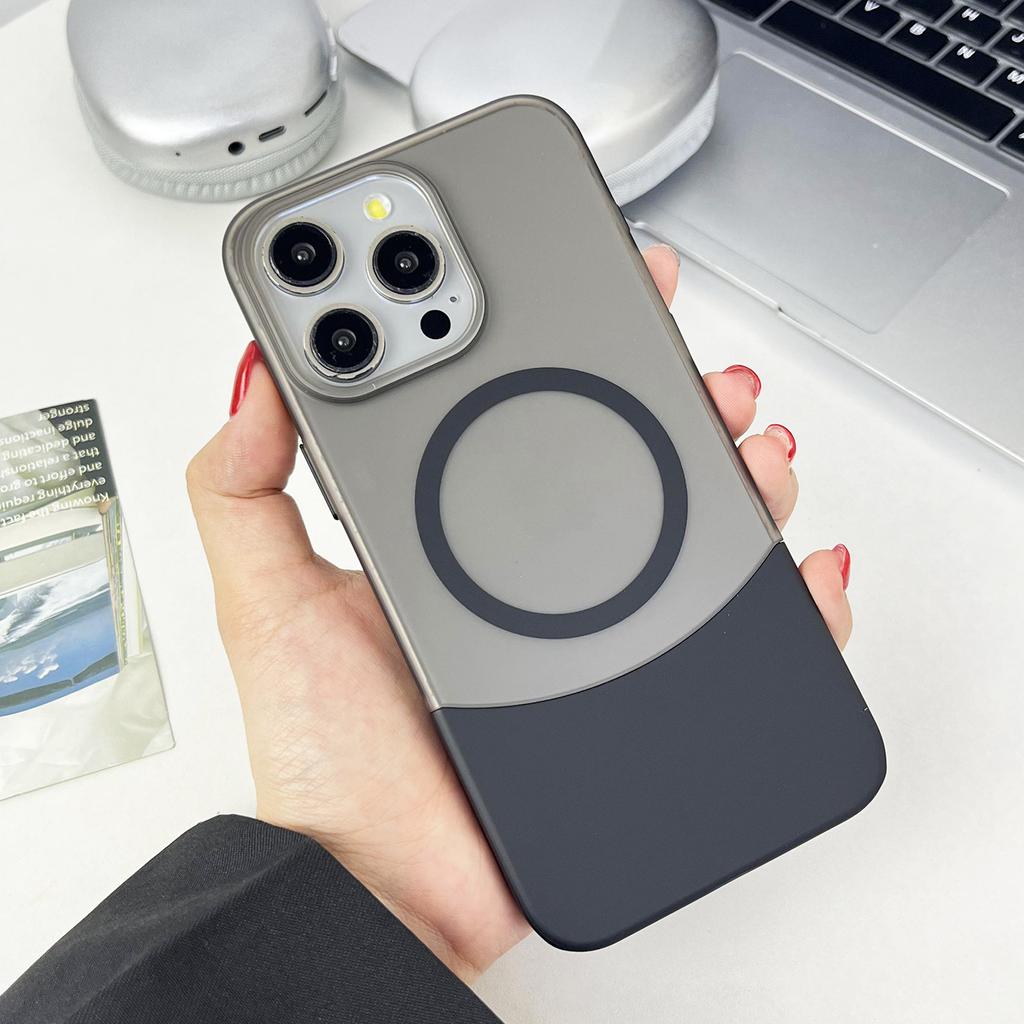 Applicable To iPhone11promax Matte Magnetic Mobile Phone Case Apple 11 Creative Up and Down Plug 2-in-1 PC Case 11