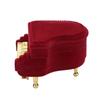 Portable Jewelry Box Piano Shaped Clamshell Earrings Necklace Rings Gift Travel Storage Case