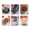 Ensemble de 3 Réseaux de Distribution d'Eau Filtre Passoire en Acier Inoxydable pour Machine à Café Disque Filtre à Café pour Amateurs de Café