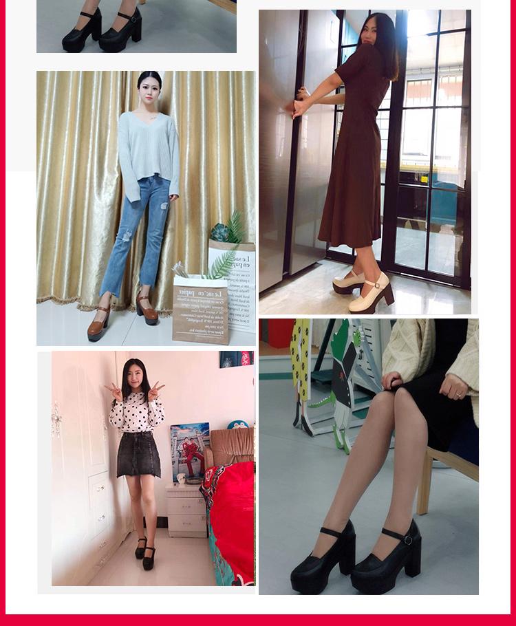 Retro Women's Mary Jane Wedge Platform Shoes - 2026 Spring Collection, High Heels with Thick Heel and Soft Sole, Waterproof Single Shoes