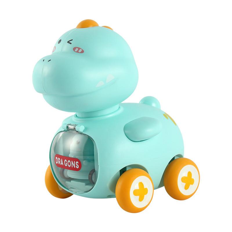 Childrens Dog Duck Dinosaur Inertia Toy Car With Ejector And Sliding Action For Developmental Play