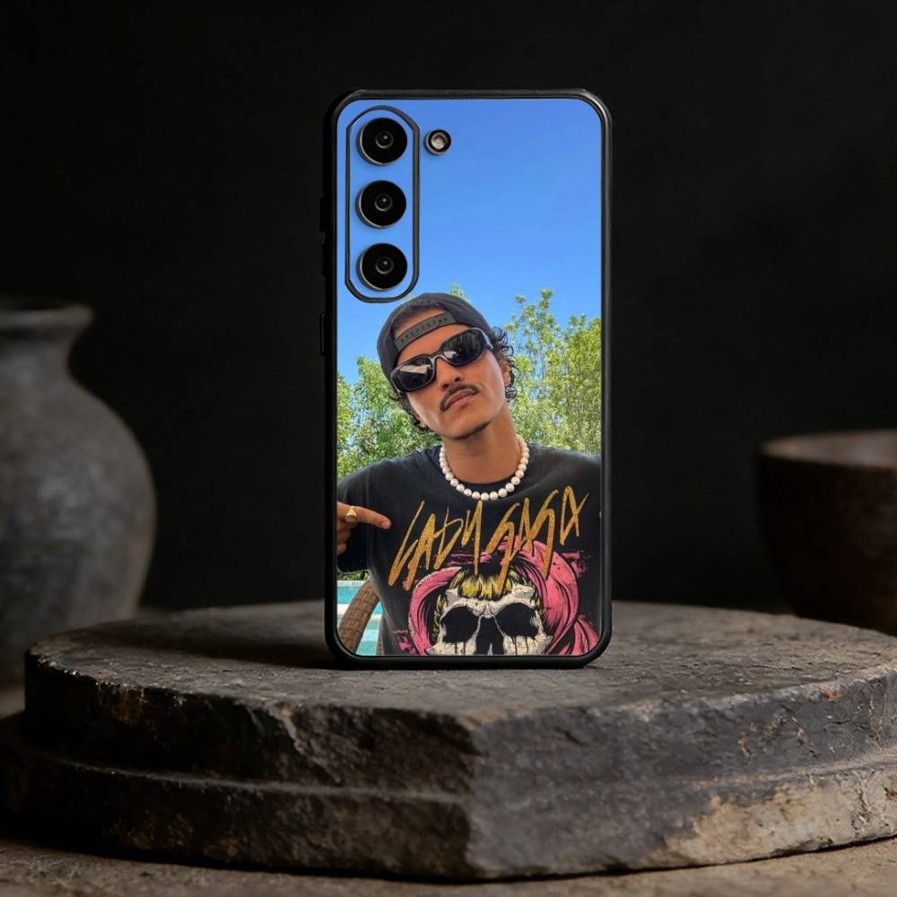 

Singer B-Bruno Mars Phone Case For Samsung Galaxy A13,21s,22,31,32,52,53,71,72,73,Soft Black Cover Samsung a73 5g