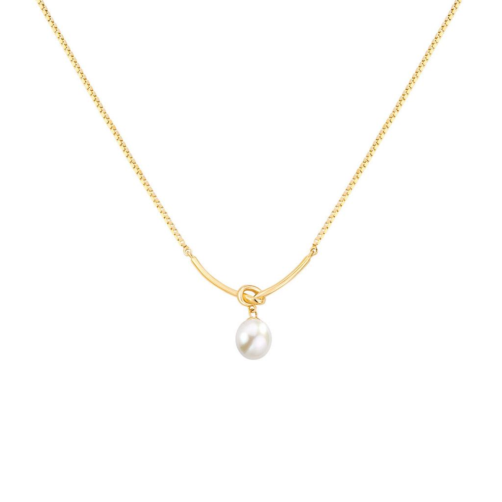 Wanyue Pearl Necklace Women's Exquisite Niche Design High-end Light Luxury Temperament Pendant Clavicle Chain Jewelry