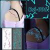 Glow In The Dark Temporary Tattoo Stickers Waterproof Body Art Stickers Halloween