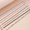Exquisite Cubic Zirconia Bracelets for Women Silver Color Rhinestone Bracelet Chain Girls Party Holiday Jewelry Gifts