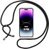 Protective Case - E.F.CONNECTION - iPhone 14 Pro - Flexible - Silicone - Transparent + Black